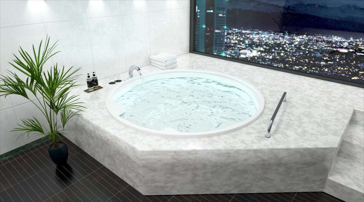 ホテルの個室風呂に 円形タイプの浴槽使用例 浴槽試作販売 Com ホテルの個室風呂に 円形タイプの浴槽使用例 浴槽試作販売 Com